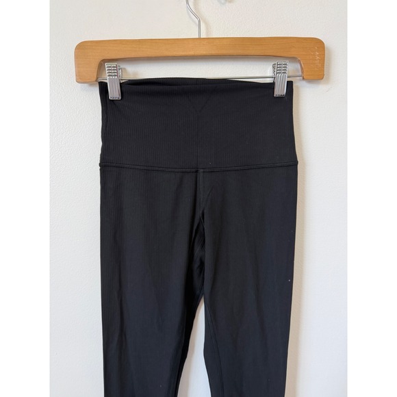 Lululemon Align Ribbed High-Rise Pant 25" – Black – Size 4 – NWOT - Picture 3 of 7